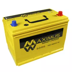 Акумулятор 74Ач (Корея) з етикеткою MAXIMUS жовтий (+/-) EN