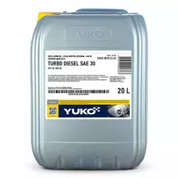 Олива моторна YUKO DIEZEL SAE 30 API CD 17,5кг (каністра 20 л.)