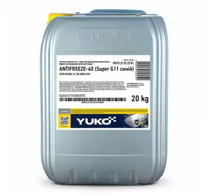 Рідина охолоджуюча YUKO Antifreeze -40 /20 кг. (Super G11 синій) Рідина охолоджуюча YUKO Antifreeze -40 /20 кг. (Super G11 синій)