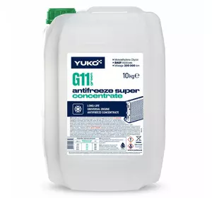 Охолоджуюча рідина YUKO Antifreeze -40 (Super G11 зелений) (10 кг.) Охолоджуюча рідина YUKO Antifreeze -40 (Super G11 зелений) (10 кг.)