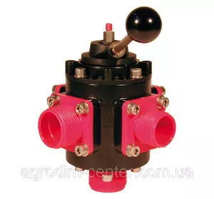 Кран шаровий 3-ходовий 1½" Polmac, VTDC2800 (алюм. корпус) Кран шаровий 3-ходовий 1½" Polmac, VTDC2800 (алюм. корпус)