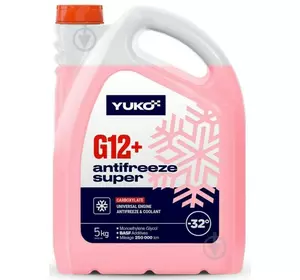 Антифриз YUKO -32 Super G12+ 5 кг червоний Антифриз YUKO -32 Super G12+ 5 кг червоний