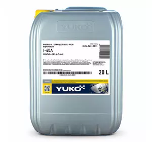 Олива індустріальна YUKO I-40A (ISO68) 17,5кг (каністра 20 л.)