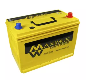 Акумулятор 74Ач (Корея) з етикеткою MAXIMUS жовтий (+/-) EN