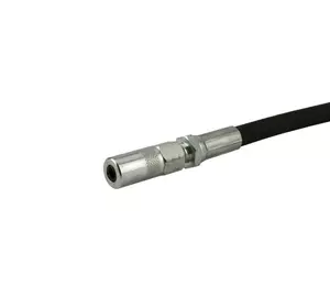 Шланг з'єднувальний 300 мм з проф. 4-х пелюст. муфтою з кульковим затвором.різьба М10х1, 240 бар Шланг з'єднувальний 300 мм з проф. 4-х пелюст. муфтою з кульковим затвором.різьба М10х1, 240 бар